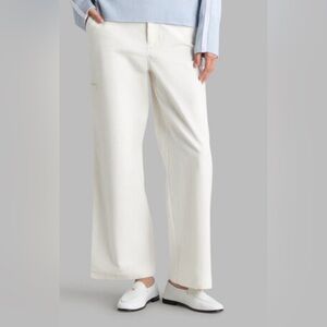 GFORE NWT women’s Off White Corduroy Wide-Leg Pants sz 4